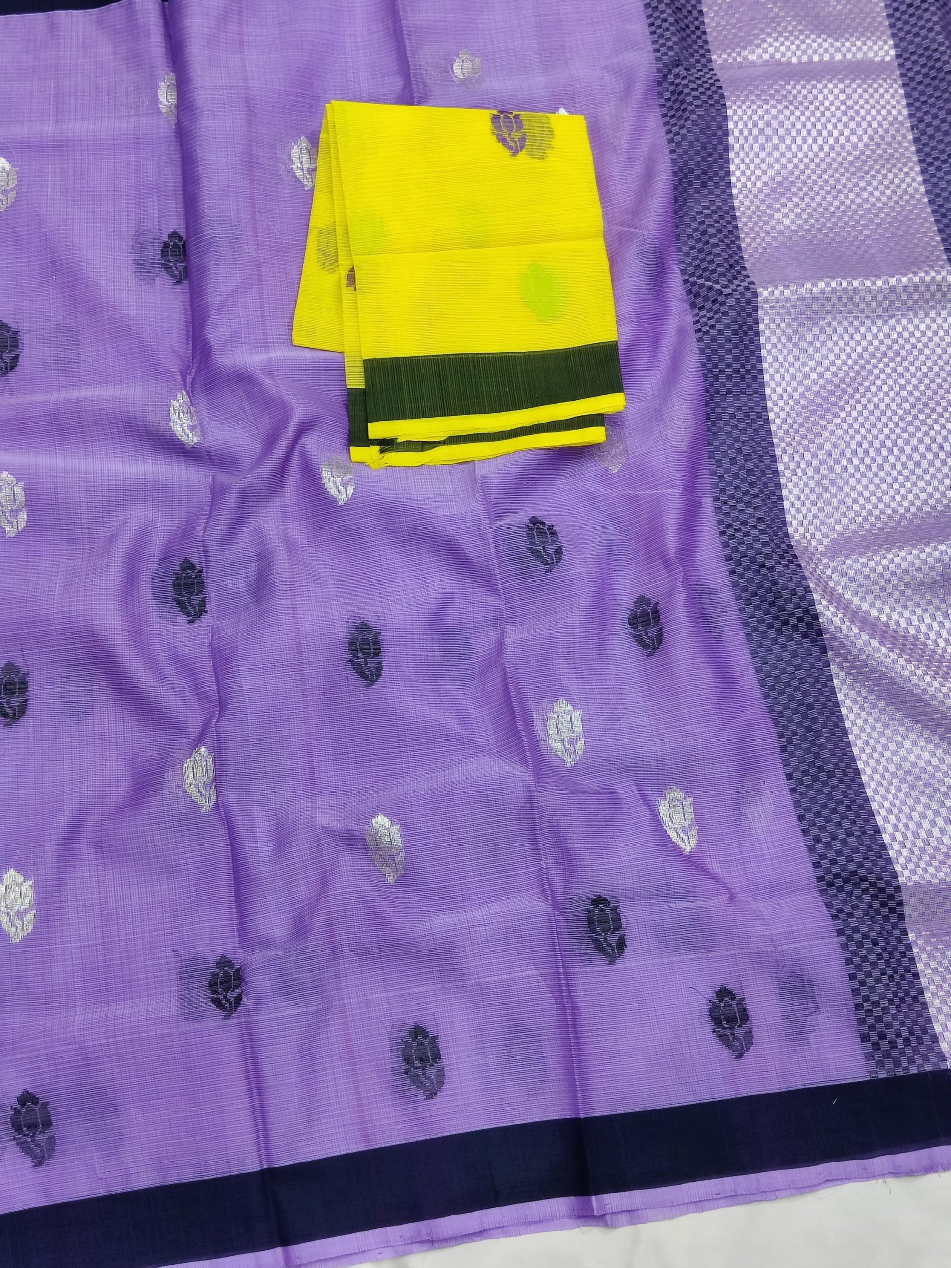 PURE ZARIKOTA HANDLOOM BUTA SAREE WITH BLOUSE B1937 - Image 2
