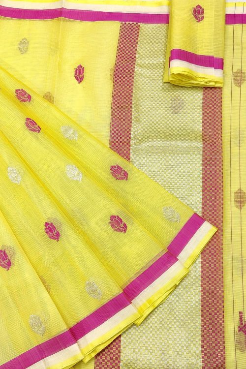 PURE ZARIKOTA HANDLOOM BUTA SAREE WITH BLOUSE B1940