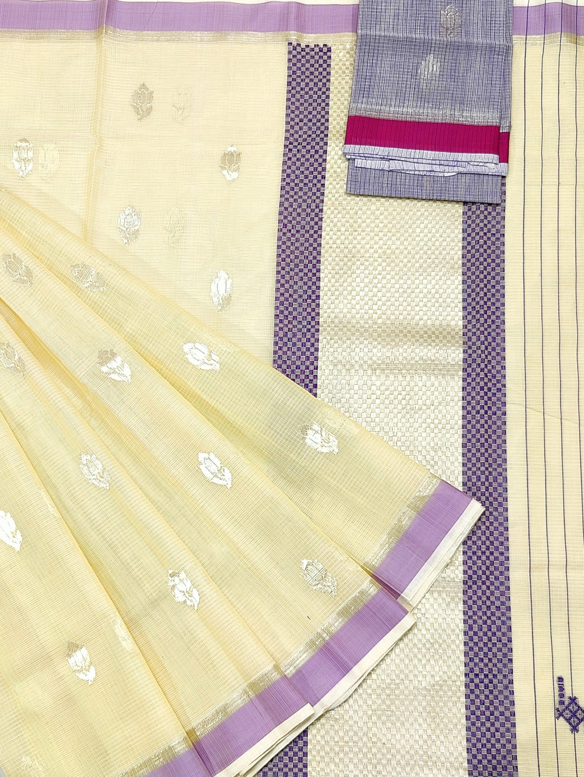 PURE ZARIKOTA HANDLOOM BUTA SAREE WITH BLOUSE B1942