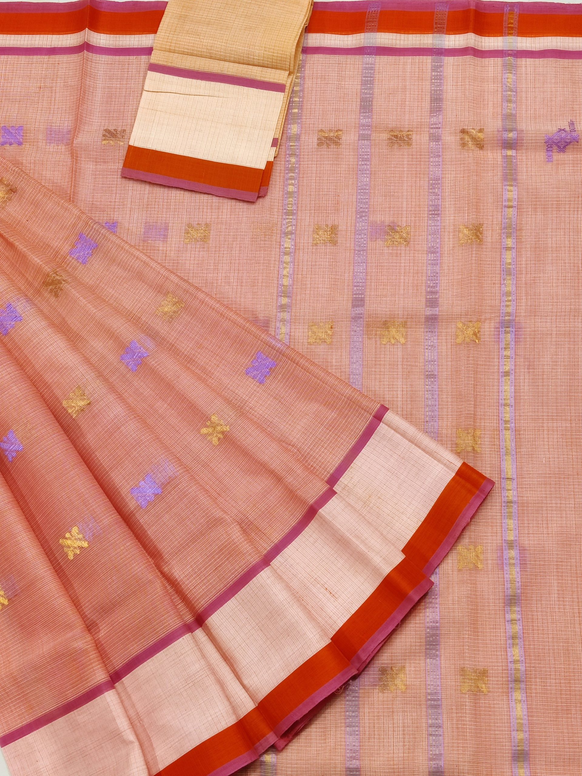 PURE ZARIKOTA HANDLOOM BUTA SAREE WITH BLOUSE B1946