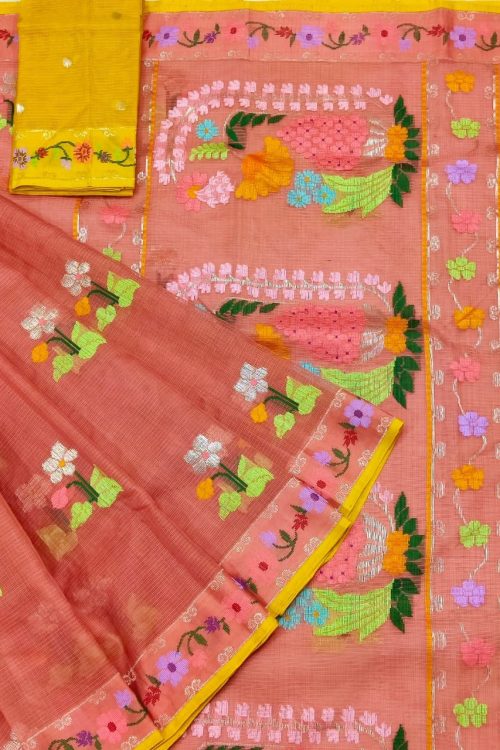 PURE BOTH SIDE PAITHNI BORDER ZARIKOTA HANDLOOM SAREE S-166