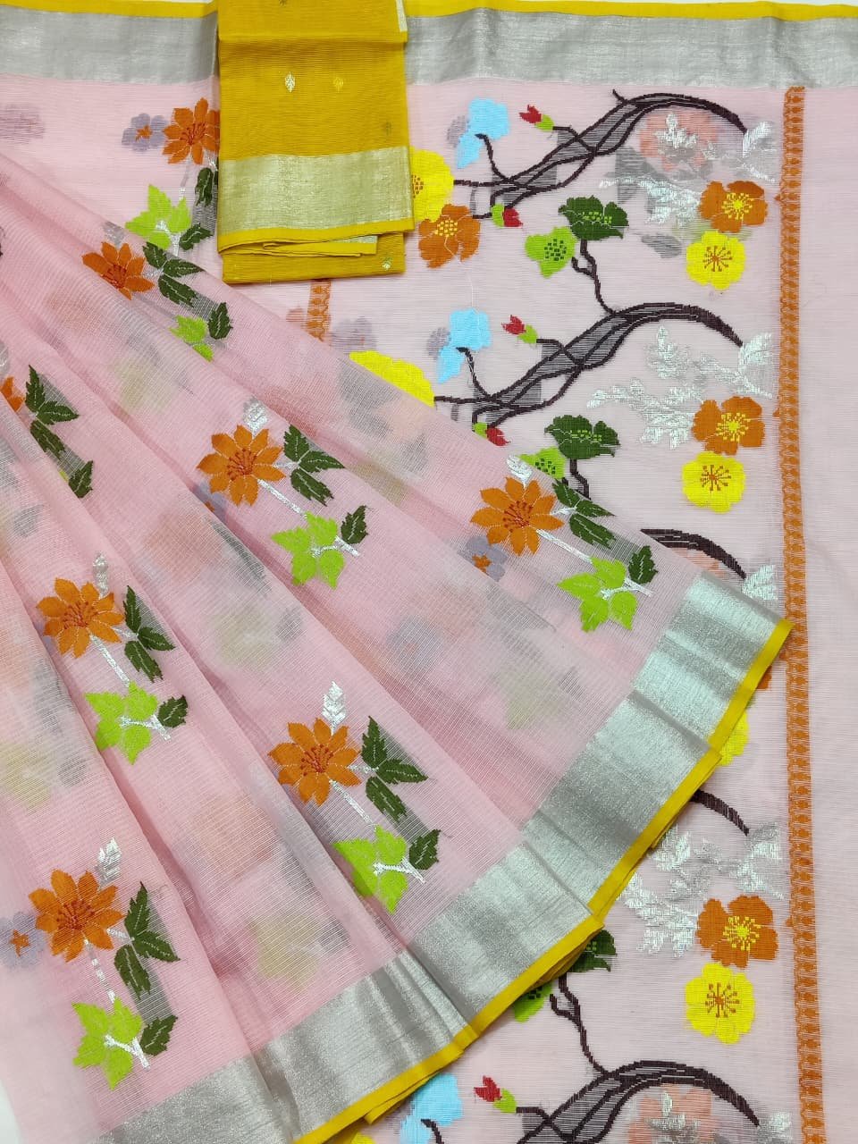 PURE ZARIKOTA HANDLOOM BUTA SAREE WITH BLOUSE B1953