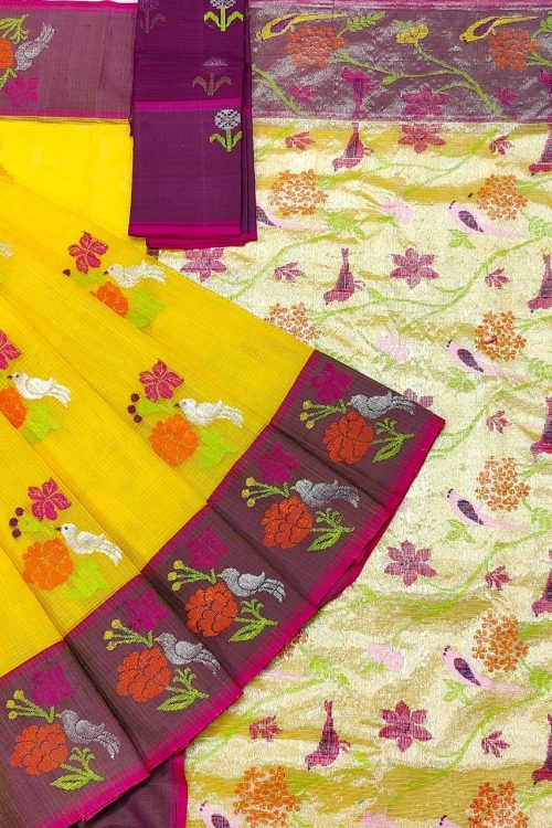 PURE ZARIKOTA HANDLOOM BUTA SAREE WITH BLOUSE B1952