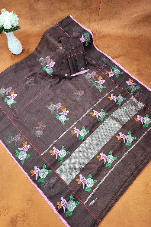 PURE ZARIKOTA HANDLOOM BUTA SAREE WITH BLOUSE B1955