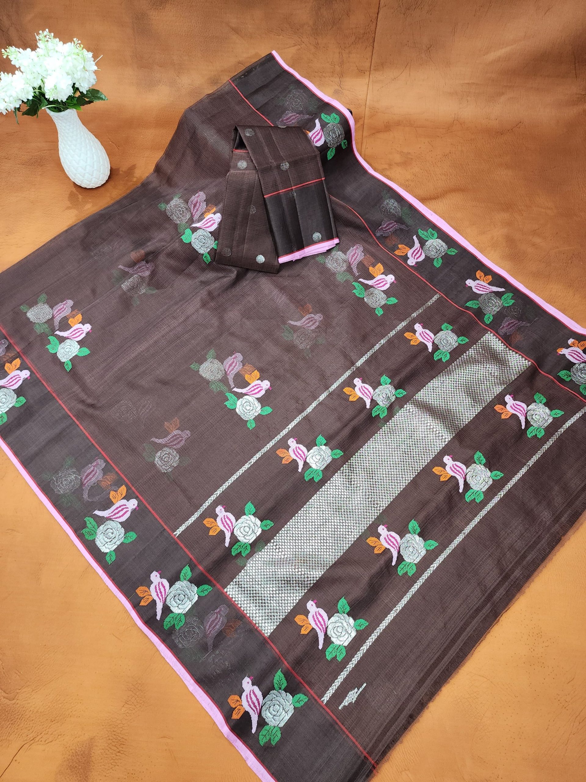 PURE ZARIKOTA HANDLOOM BUTA SAREE WITH BLOUSE B1955