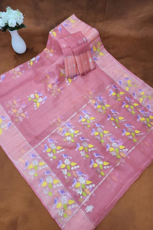 PURE ZARIKOTA HANDLOOM BUTA SAREE WITH BLOUSE B1957