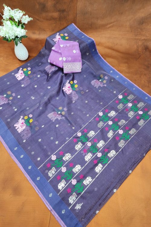 PURE ZARIKOTA HANDLOOM BUTA SAREE WITH BLOUSE B1961