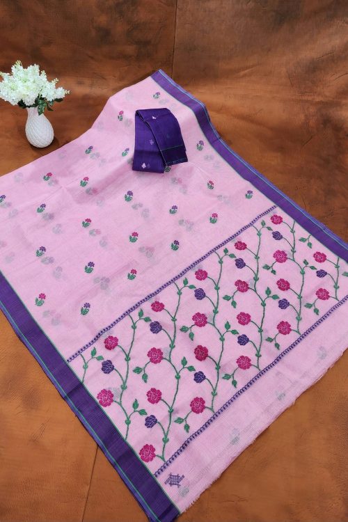 PURE ZARIKOTA HANDLOOM BUTA SAREE WITH BLOUSE B1959