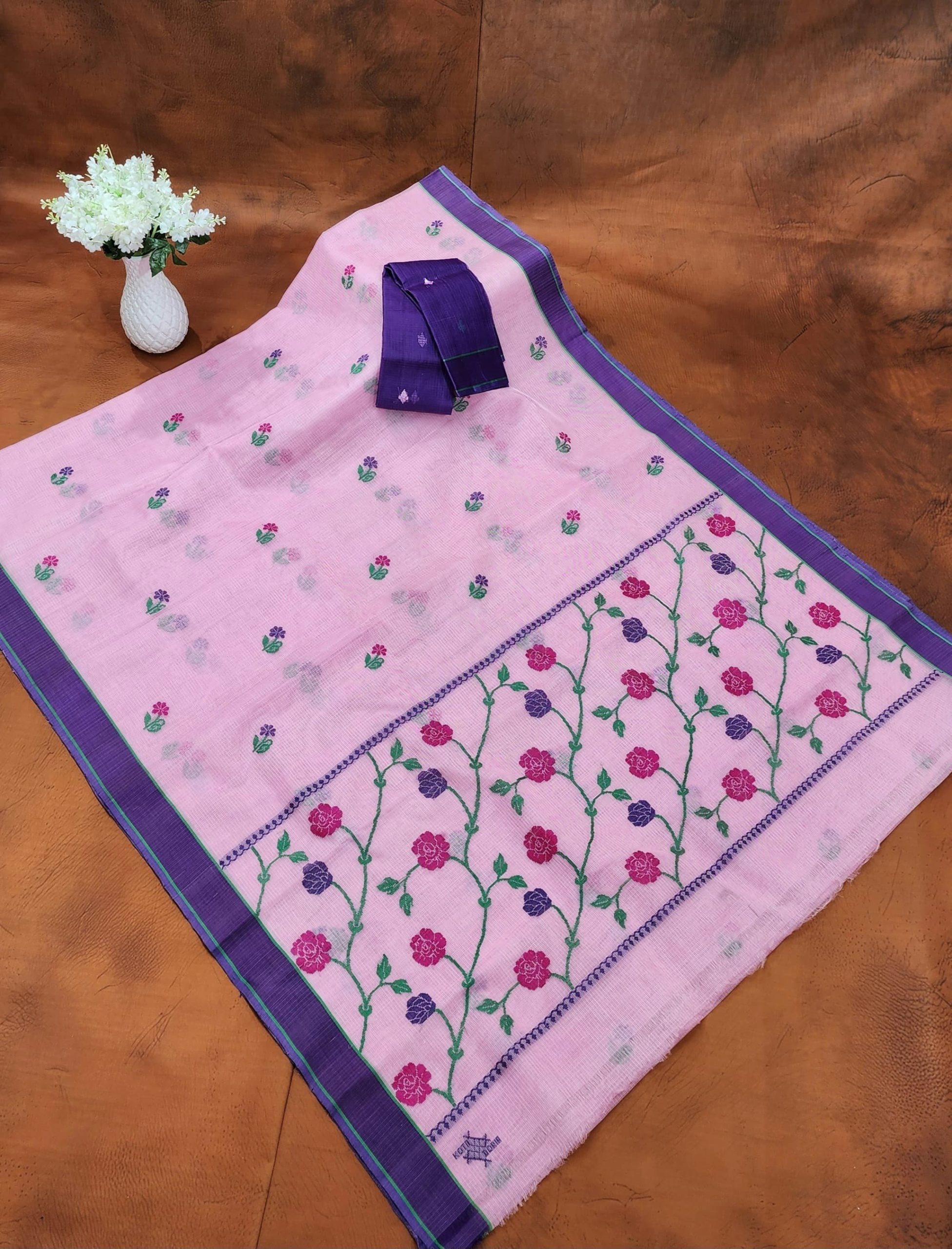 PURE ZARIKOTA HANDLOOM BUTA SAREE WITH BLOUSE B1959