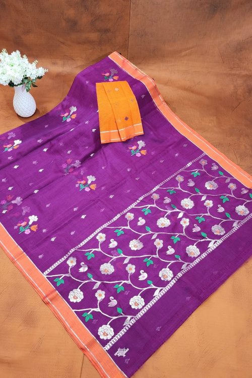 PURE ZARIKOTA HANDLOOM BUTA SAREE WITH BLOUSE B1960