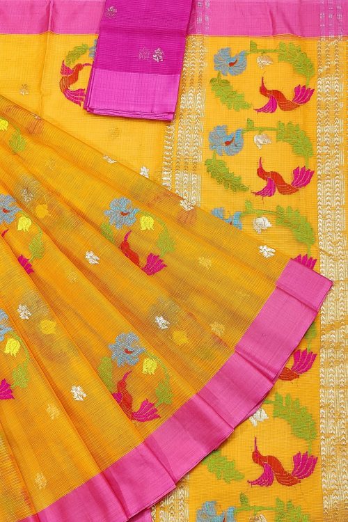 PURE ZARIKOTA HANDLOOM BUTA SAREE WITH BLOUSE B1962