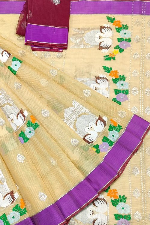 PURE ZARIKOTA HANDLOOM BUTA SAREE WITH BLOUSE B1968