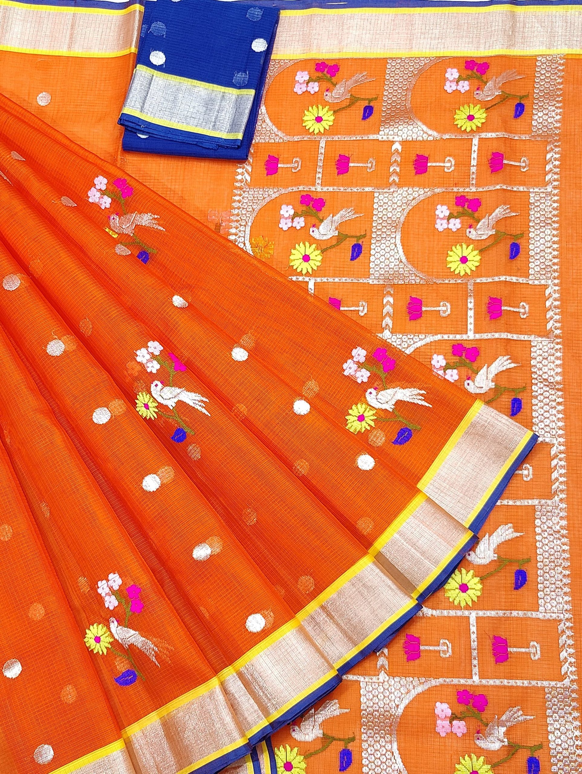 PURE ZARIKOTA HANDLOOM BUTA SAREE WITH BLOUSE B1971