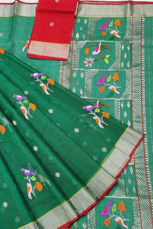 PURE ZARIKOTA HANDLOOM BUTA SAREE WITH BLOUSE B1972