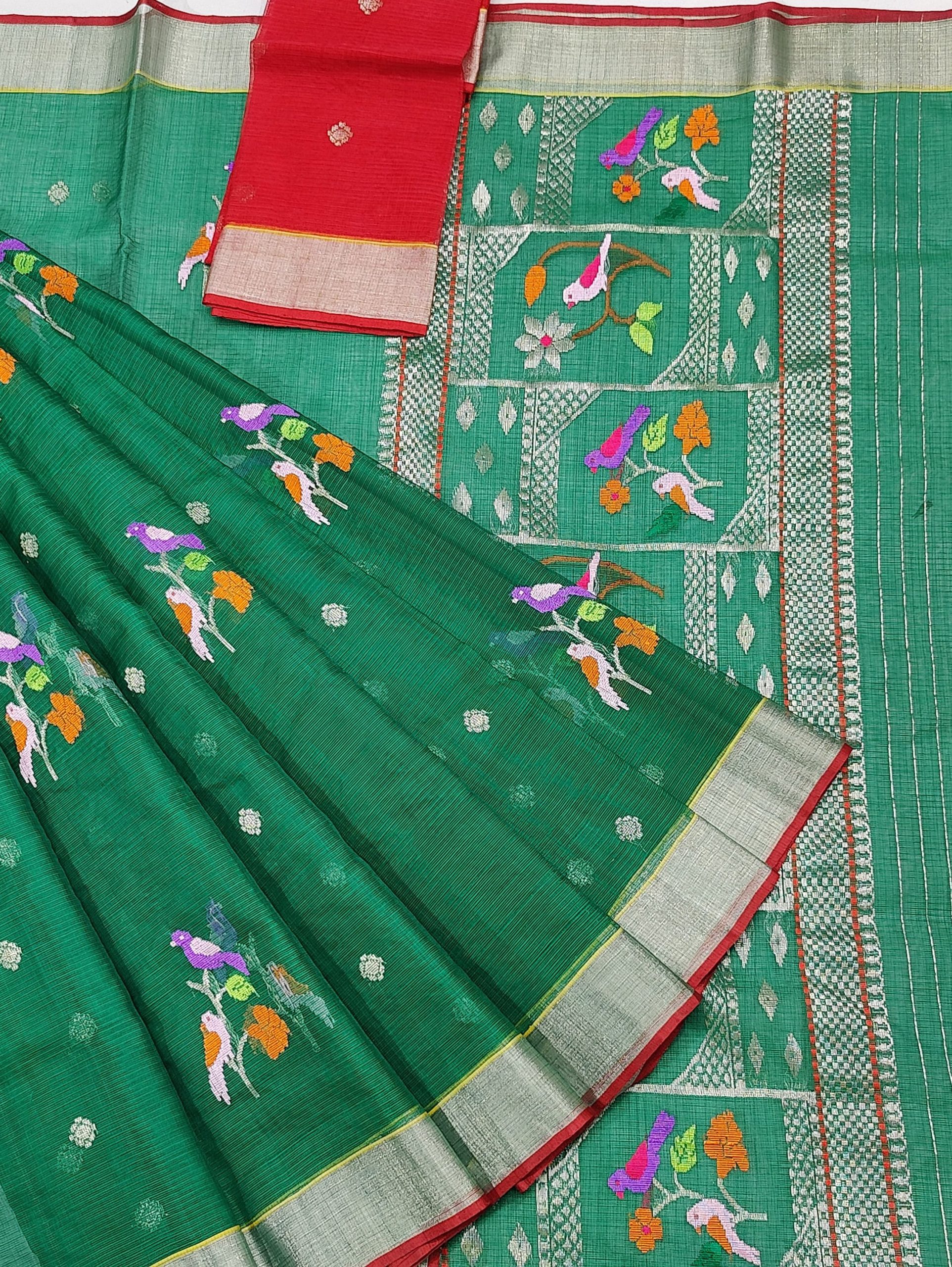 PURE ZARIKOTA HANDLOOM BUTA SAREE WITH BLOUSE B1972