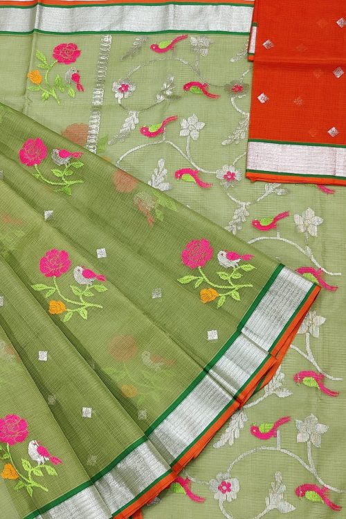 PURE ZARIKOTA HANDLOOM BUTA SAREE WITH BLOUSE B1974