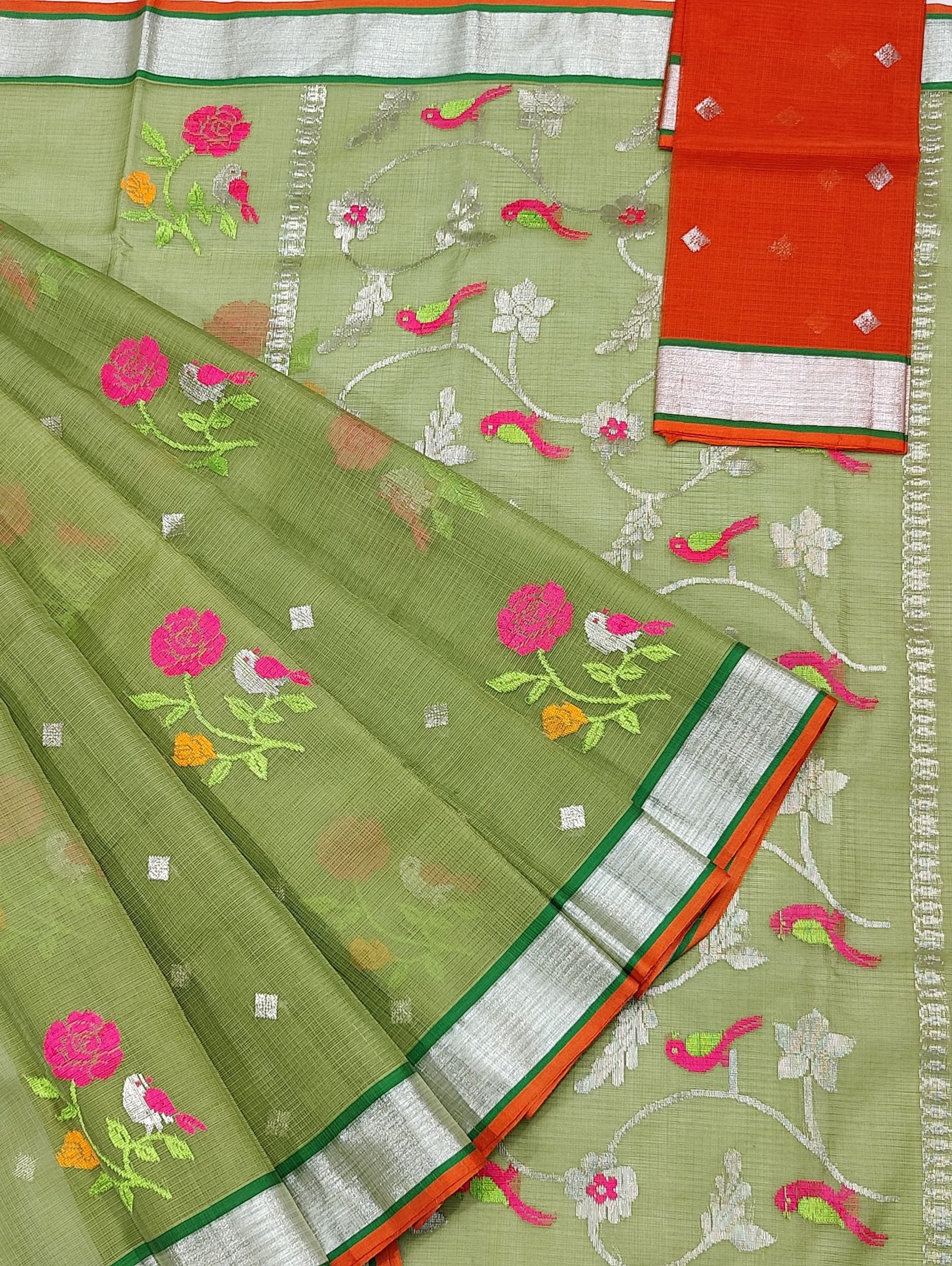 PURE ZARIKOTA HANDLOOM BUTA SAREE WITH BLOUSE B1974