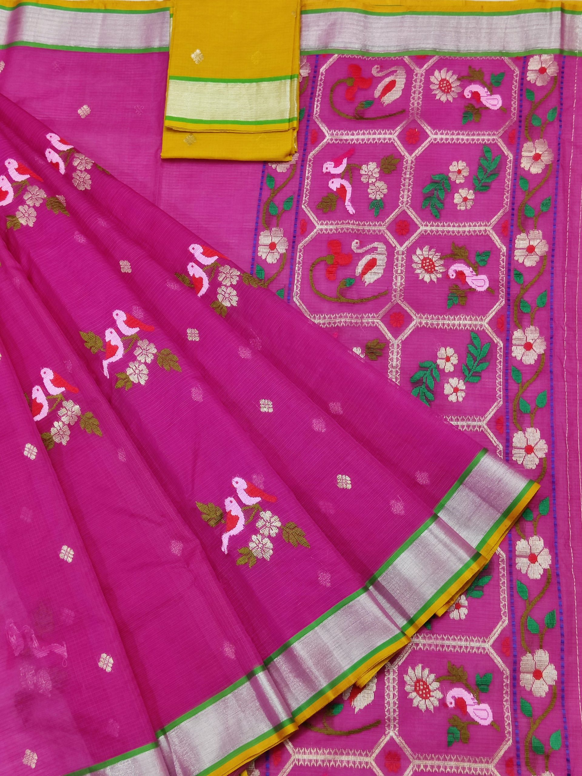PURE ZARIKOTA HANDLOOM BUTA SAREE WITH BLOUSE B1975