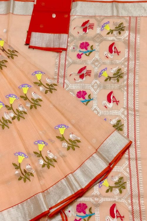 PURE ZARIKOTA HANDLOOM BUTA SAREE WITH BLOUSE B1977