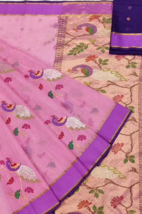 PURE ZARIKOTA HANDLOOM BUTA SAREE WITH BLOUSE B1982