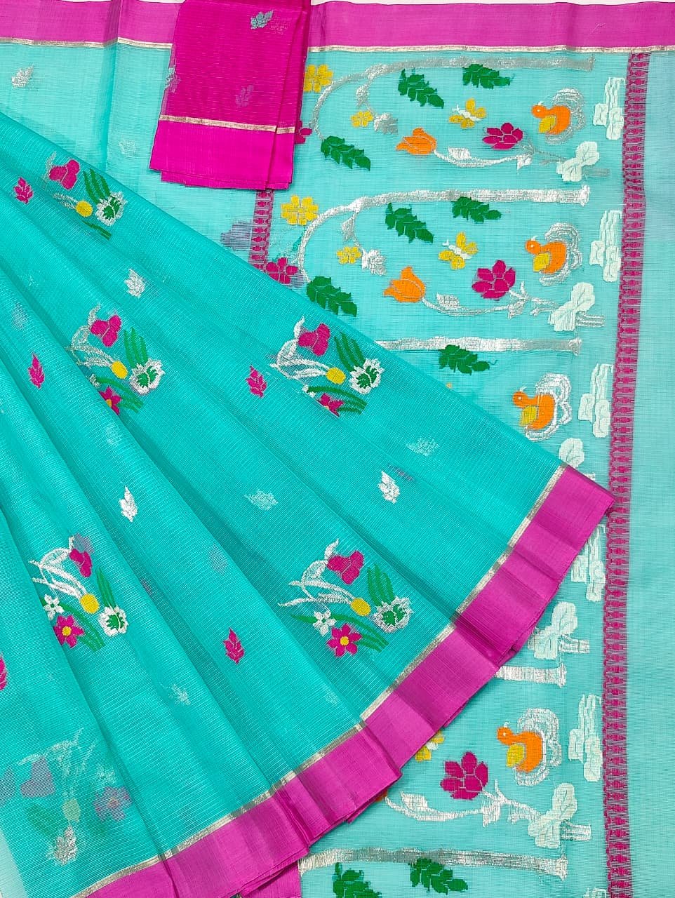 PURE ZARIKOTA HANDLOOM BUTA SAREE WITH BLOUSE B1979