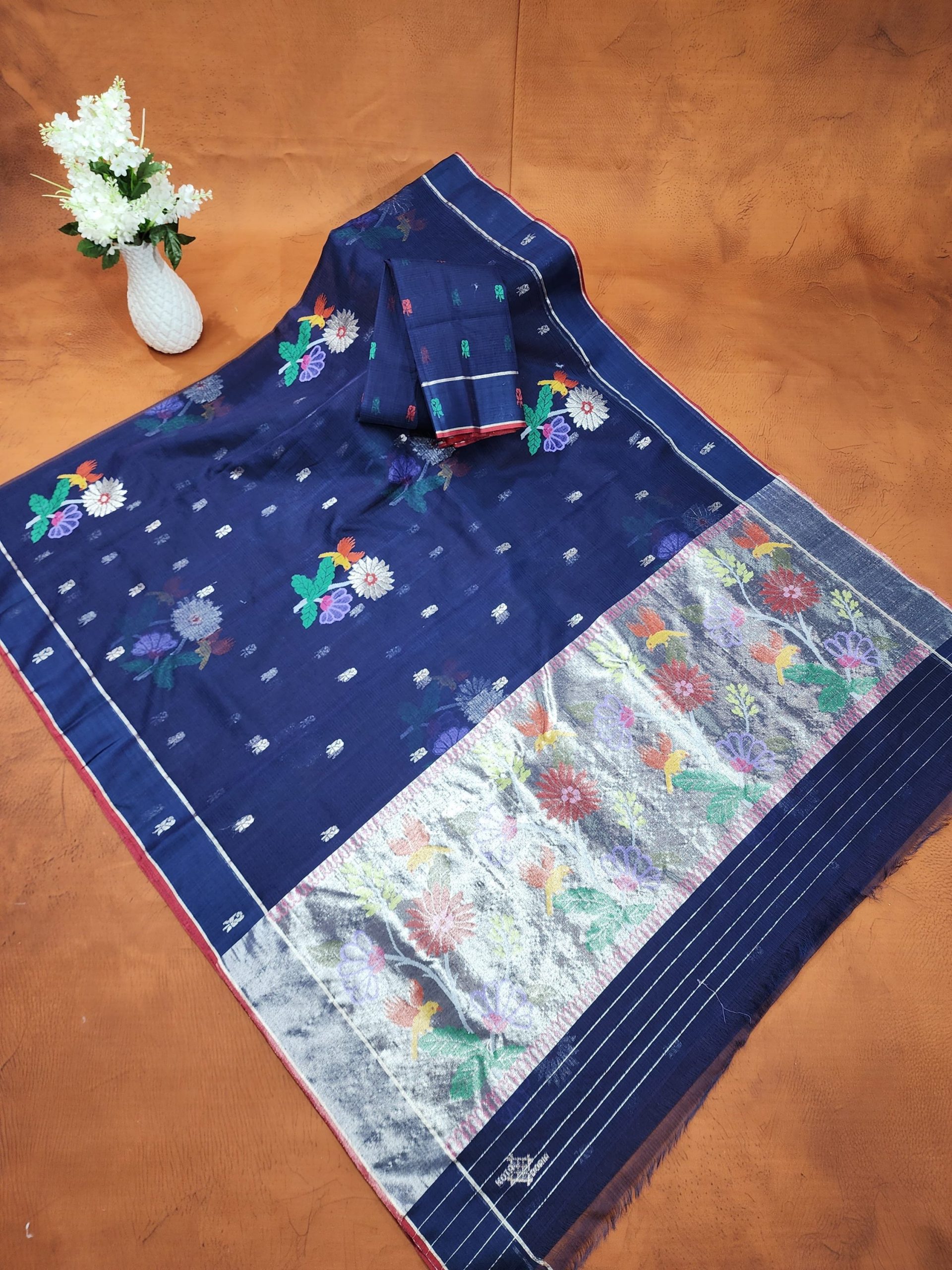 PURE ZARIKOTA HANDLOOM BUTA SAREE WITH BLOUSE B1985