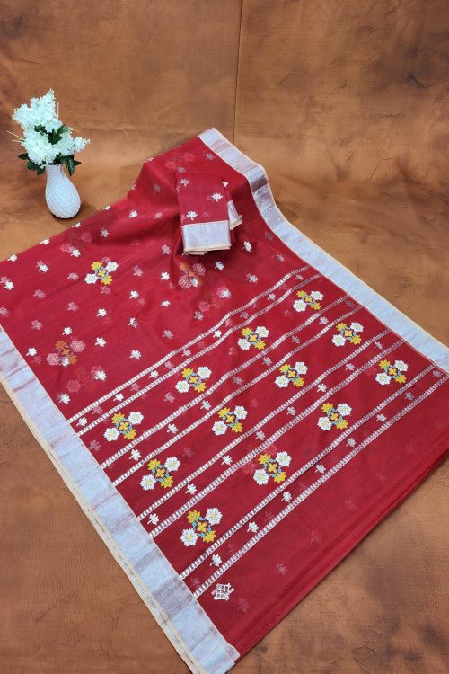 PURE ZARIKOTA HANDLOOM BUTA SAREE WITH BLOUSE B1987