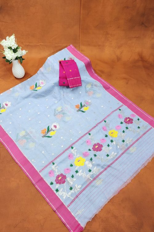 PURE ZARIKOTA HANDLOOM BUTA SAREE WITH BLOUSE B1988