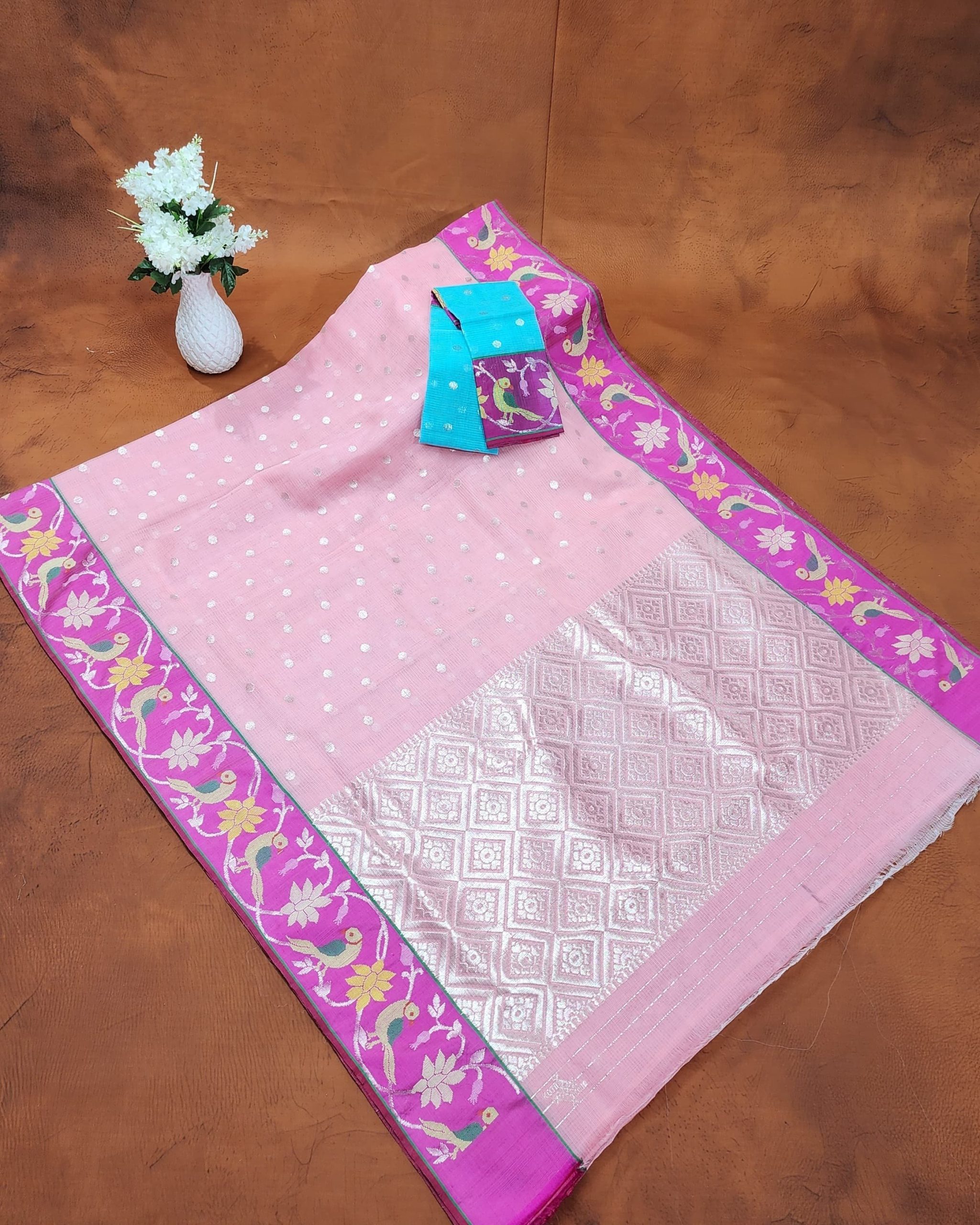 PURE BOTH SIDE PAITHANI BORDER ZARIKOTA HANDLOOM SAREE S-169