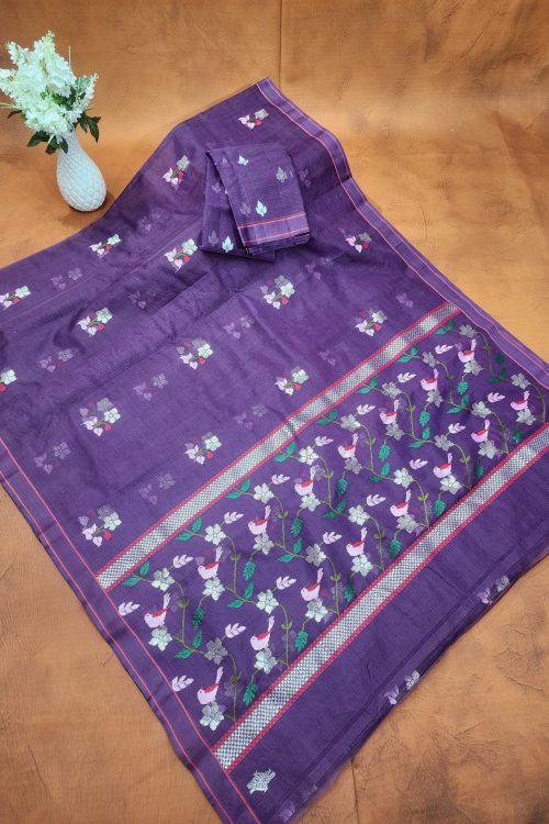 PURE ZARIKOTA HANDLOOM BUTA SAREE WITH BLOUSE B1992