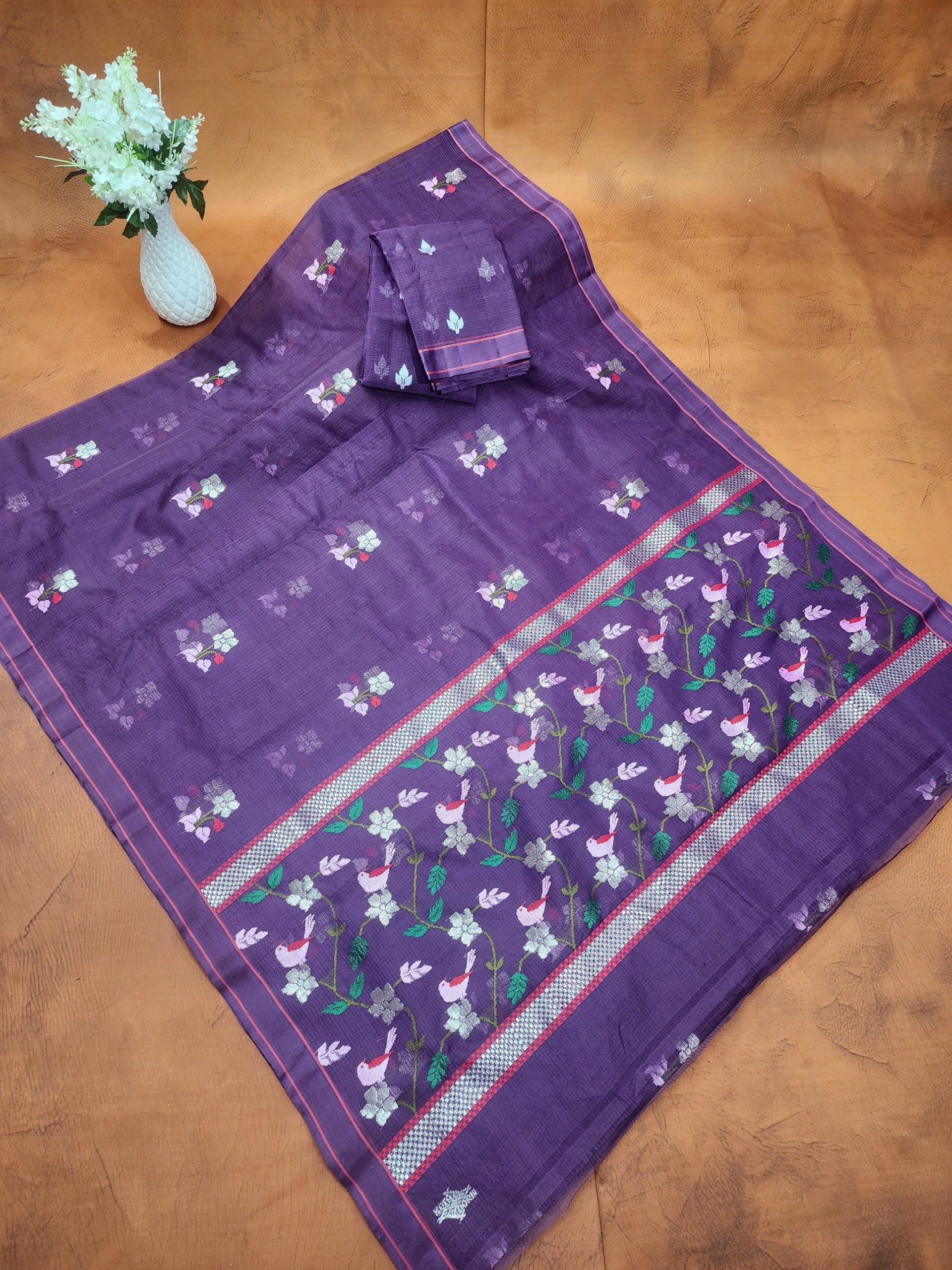 PURE ZARIKOTA HANDLOOM BUTA SAREE WITH BLOUSE B1992