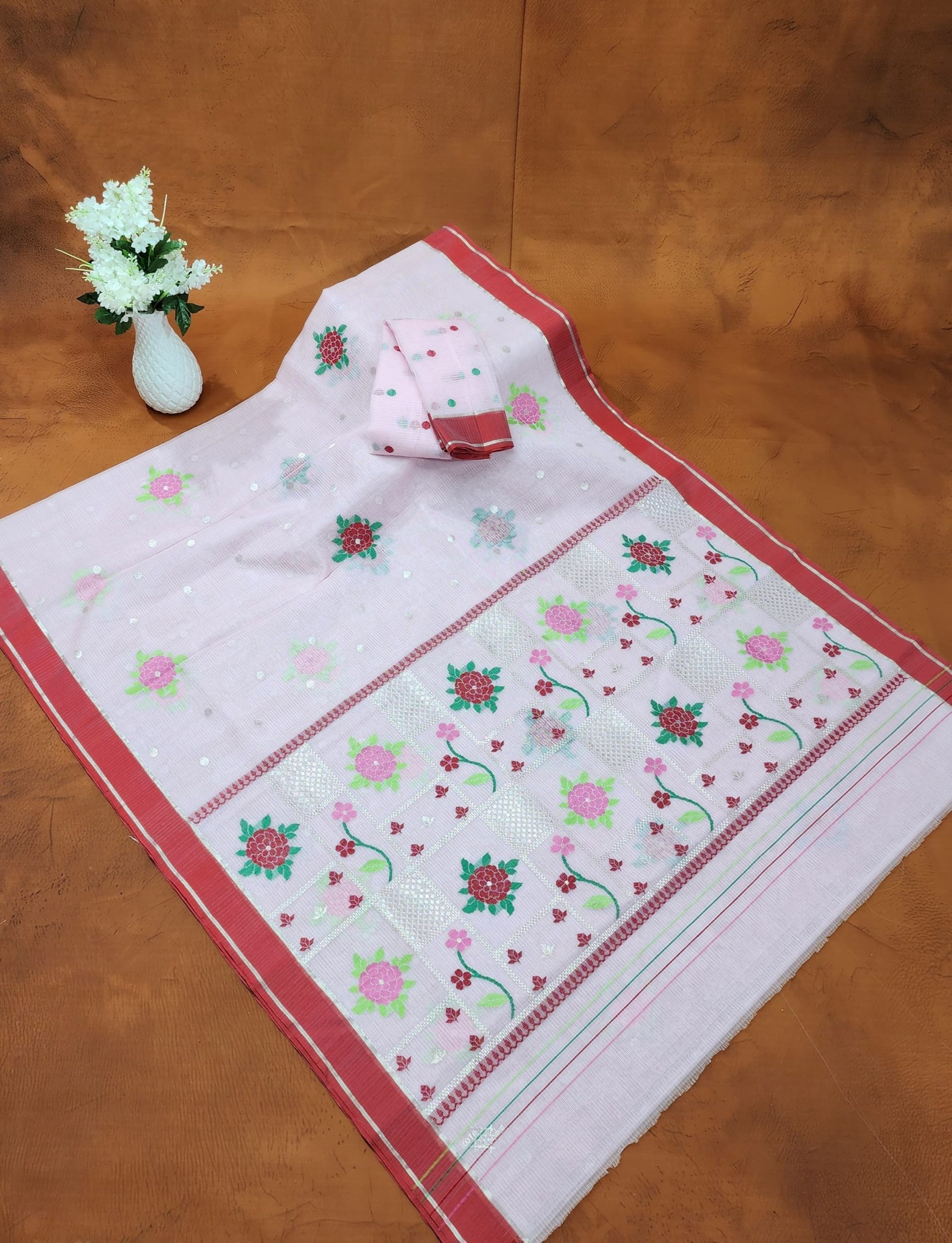 PURE ZARIKOTA HANDLOOM BUTA SAREE WITH BLOUSE B1991