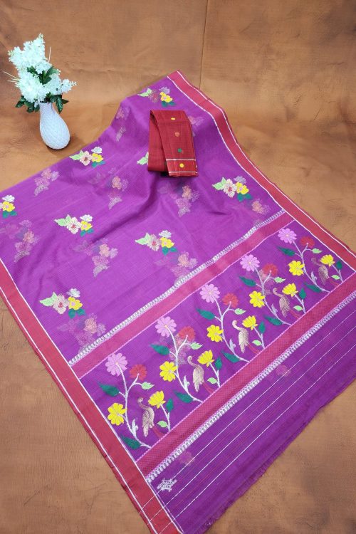 PURE ZARIKOTA HANDLOOM BUTA SAREE WITH BLOUSE B1993