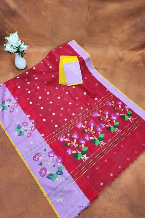PURE ZARIKOTA HANDLOOM BUTA SAREE WITH BLOUSE B1997