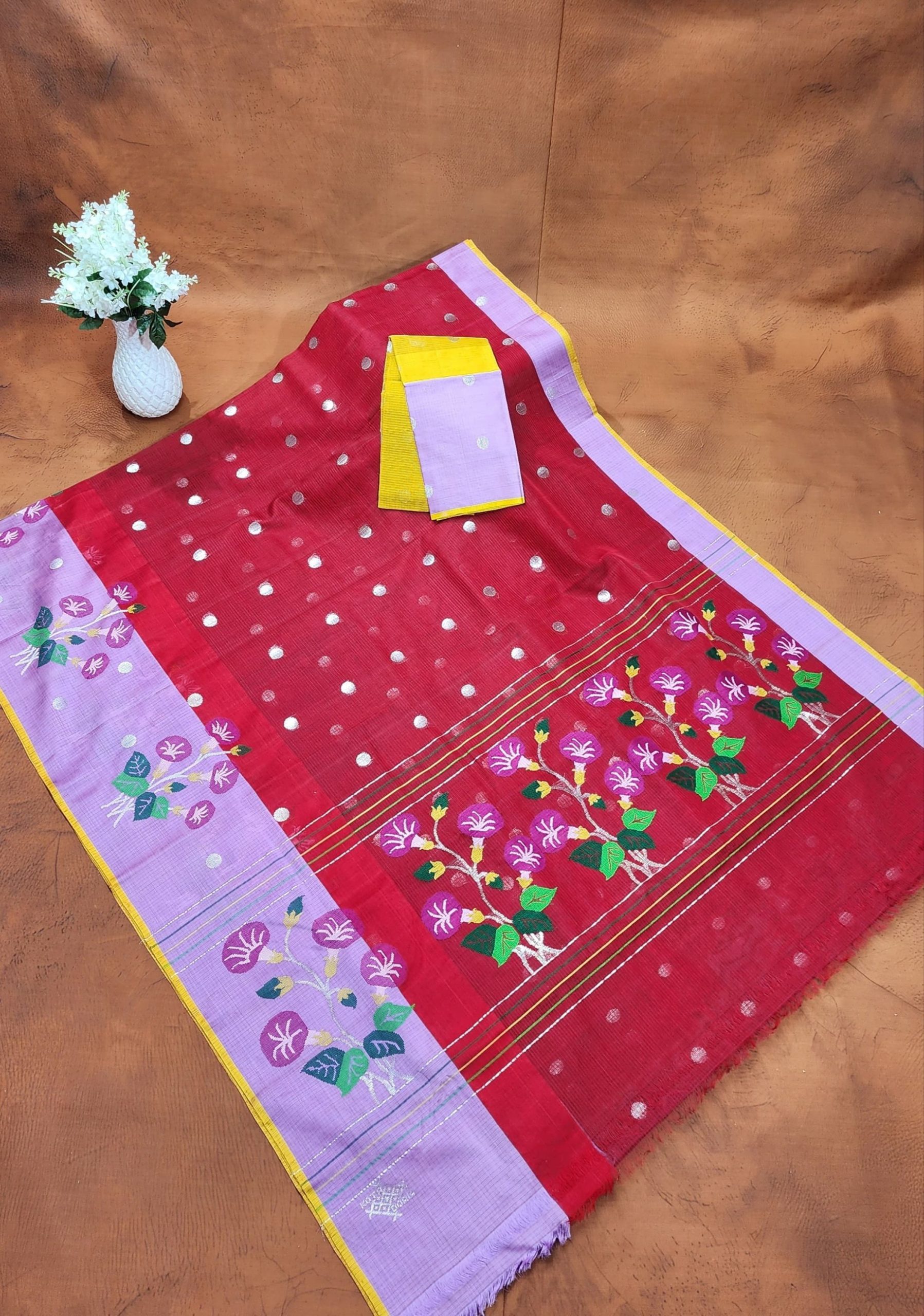 PURE ZARIKOTA HANDLOOM BUTA SAREE WITH BLOUSE B1997