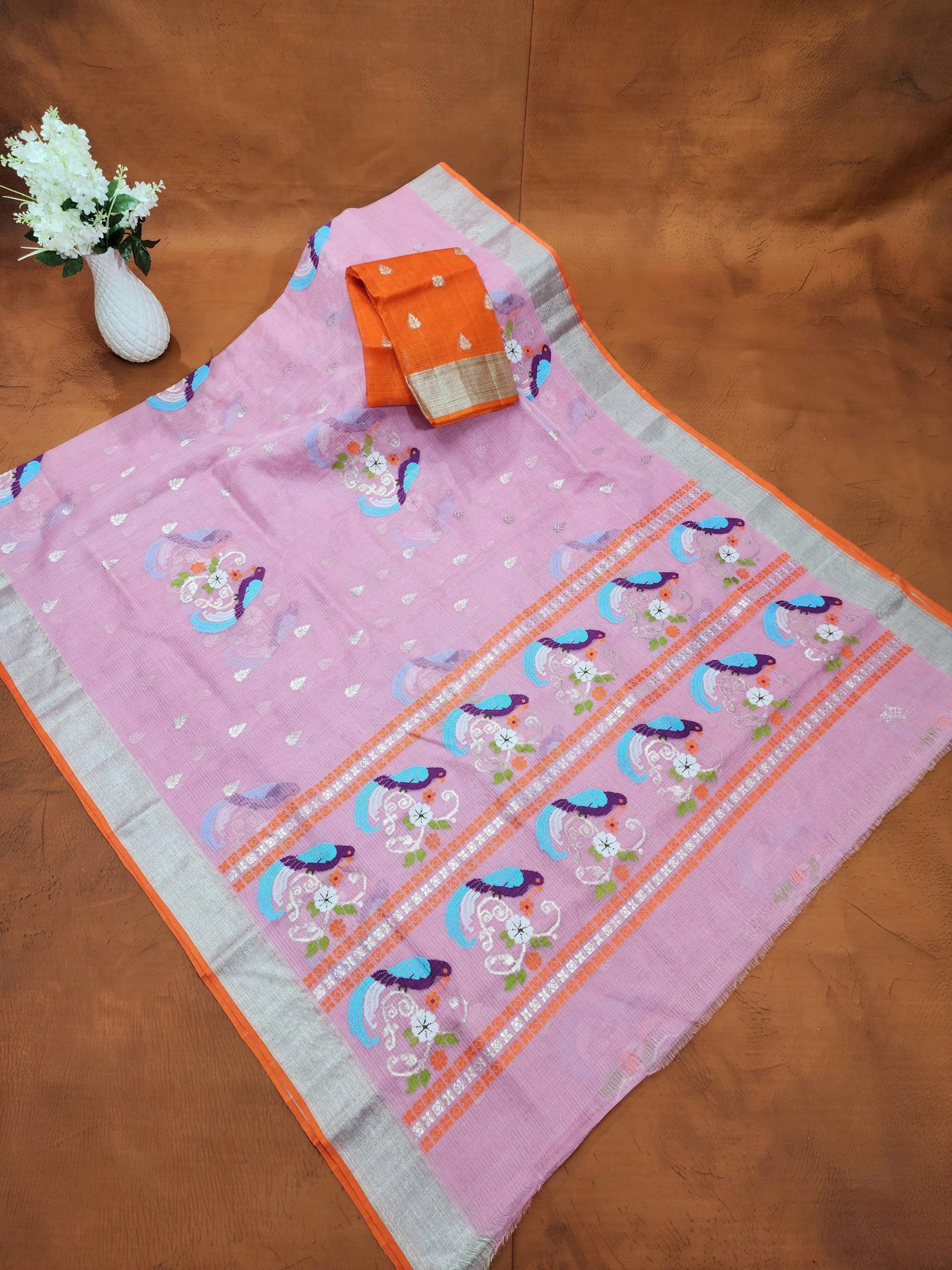 PURE ZARIKOTA HANDLOOM BUTA SAREE WITH BLOUSE B1998