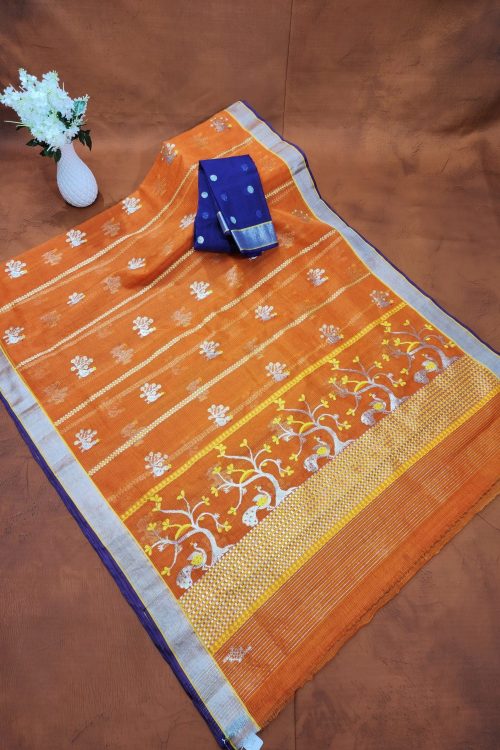 PURE ZARIKOTA HANDLOOM BUTA SAREE WITH BLOUSE B1999