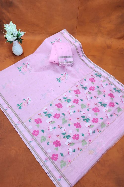 PURE ZARIKOTA HANDLOOM BUTA SAREE WITH BLOUSE B2000