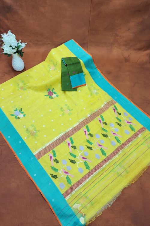 PURE ZARIKOTA HANDLOOM BUTA SAREE WITH BLOUSE B2001