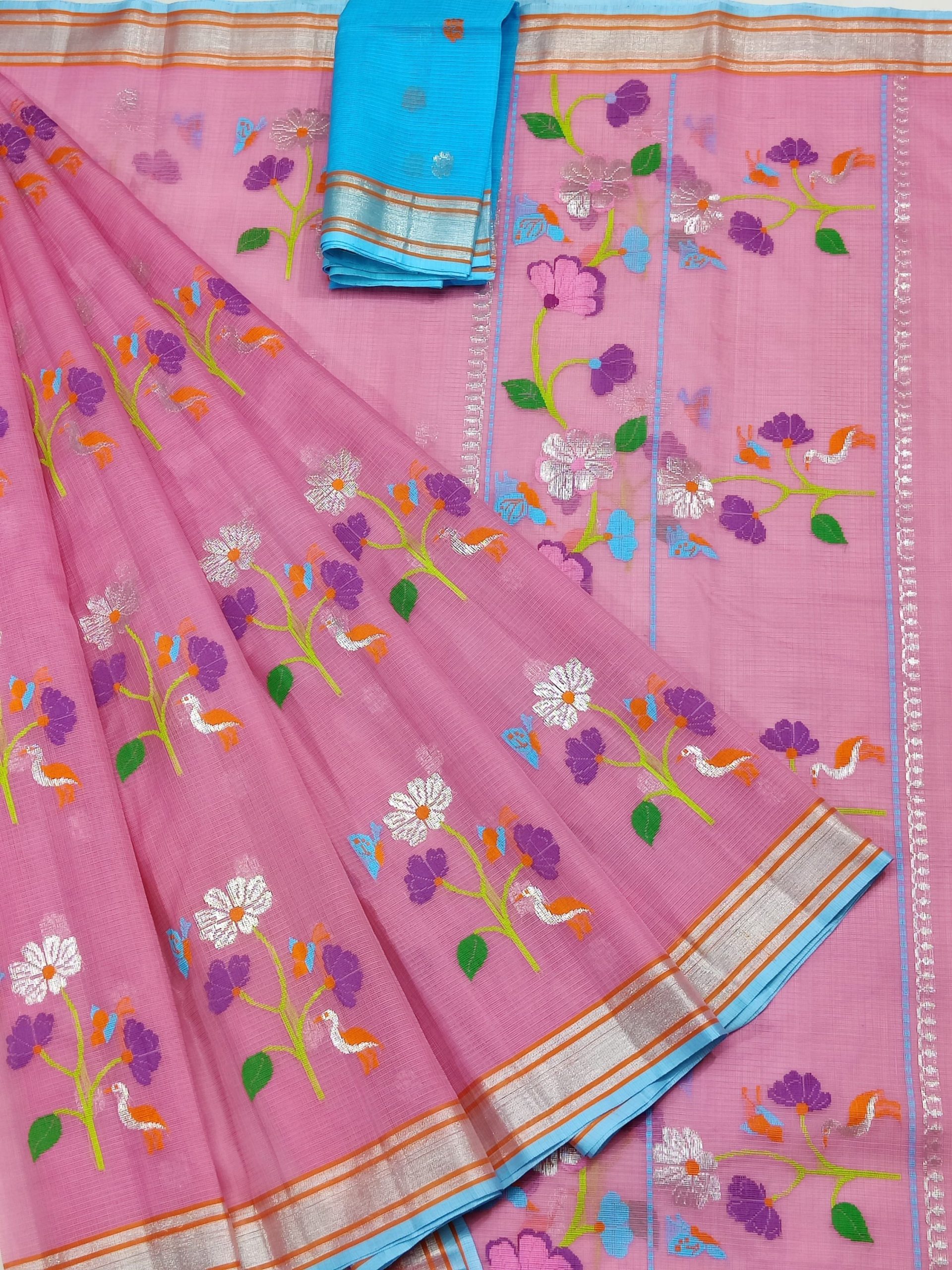 PURE ZARIKOTA HANDLOOM BUTA SAREE WITH BLOUSE B2041