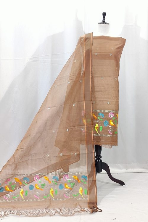 PURE ZARIKOTA HANDLOOM DRESS MATERIAL _M227