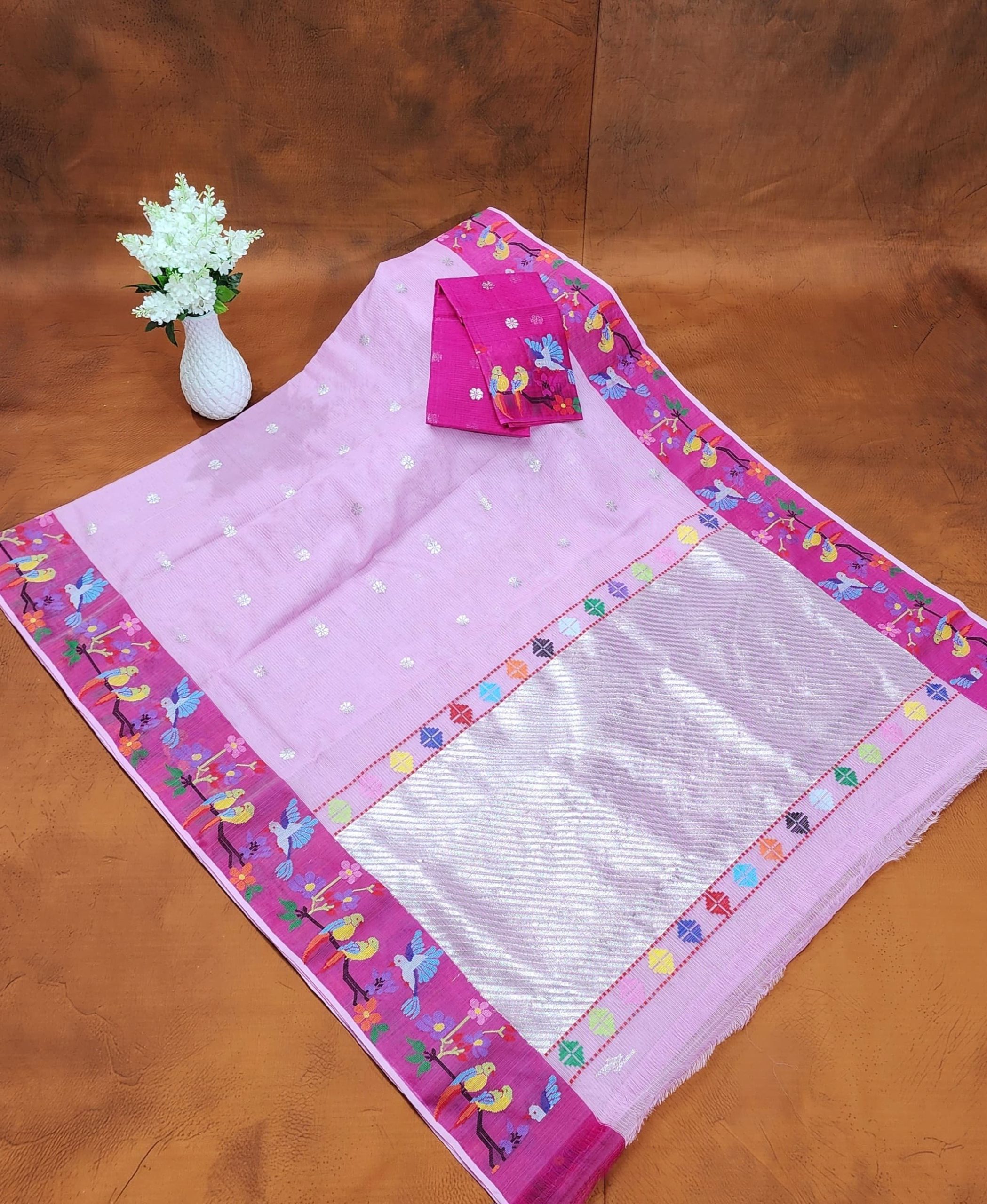 PURE BOTH SIDE PAITHANI BORDER ZARIKOTA HANDLOOM SAREE S-174