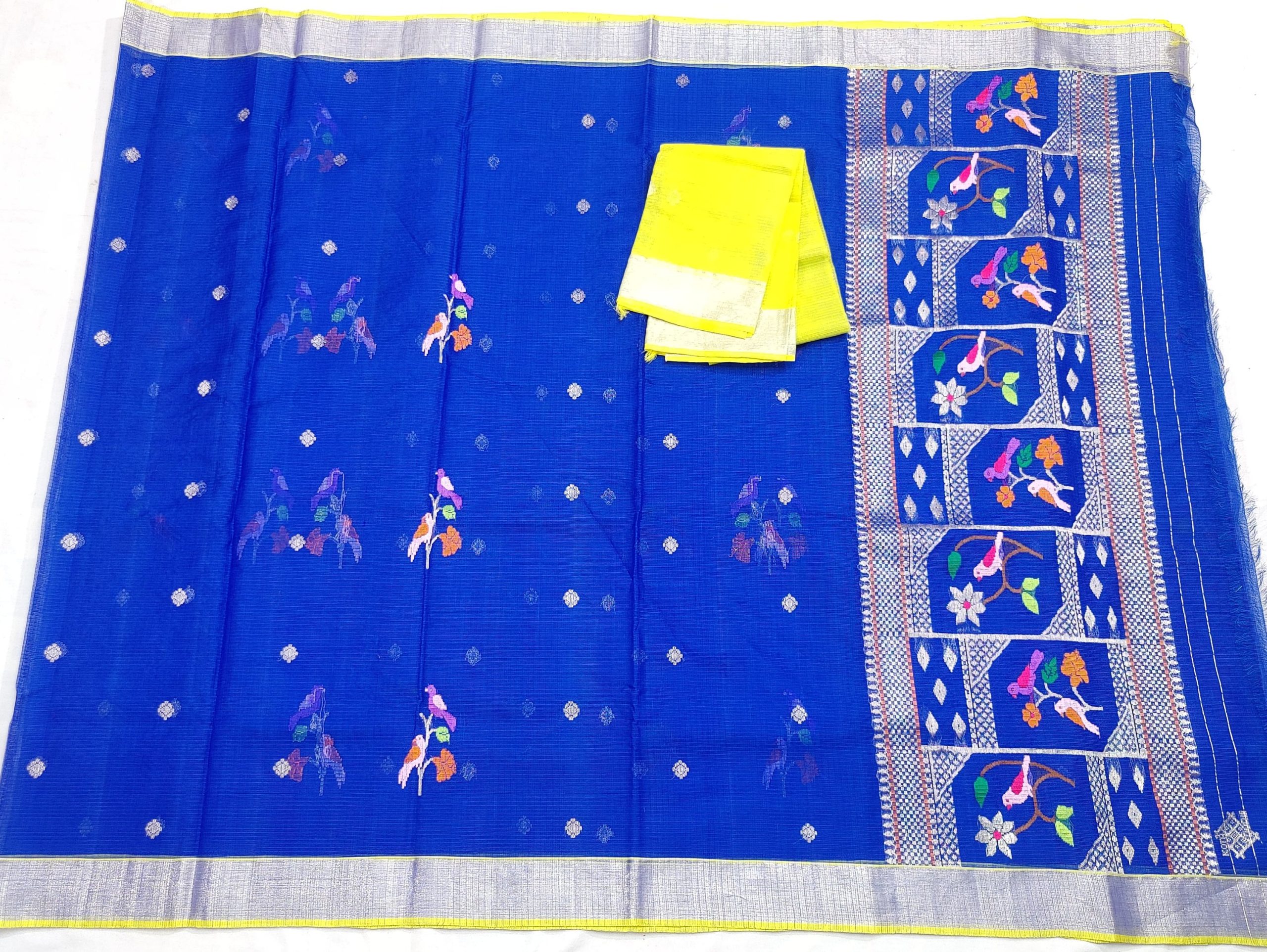 PURE ZARIKOTA HANDLOOM BUTA SAREE WITH BLOUSE B2023 - Image 4