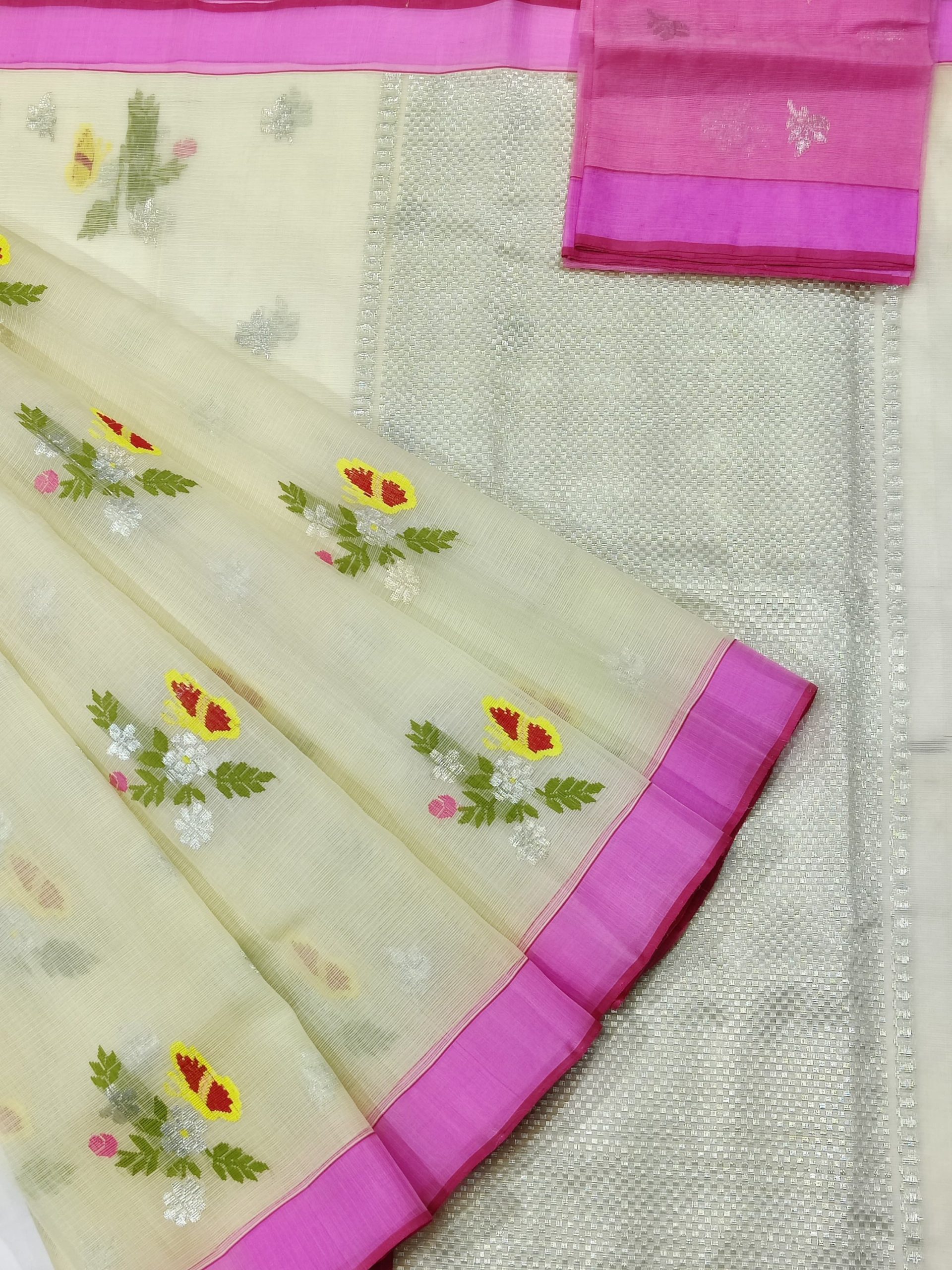 PURE ZARIKOTA HANDLOOM BUTA SAREE WITH BLOUSE B2042