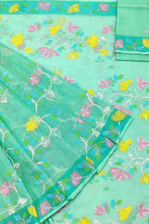 PURE ALL OVER JAAL ZARIKOTA HANDLOOM SAREE WITH BLOUSE_J641