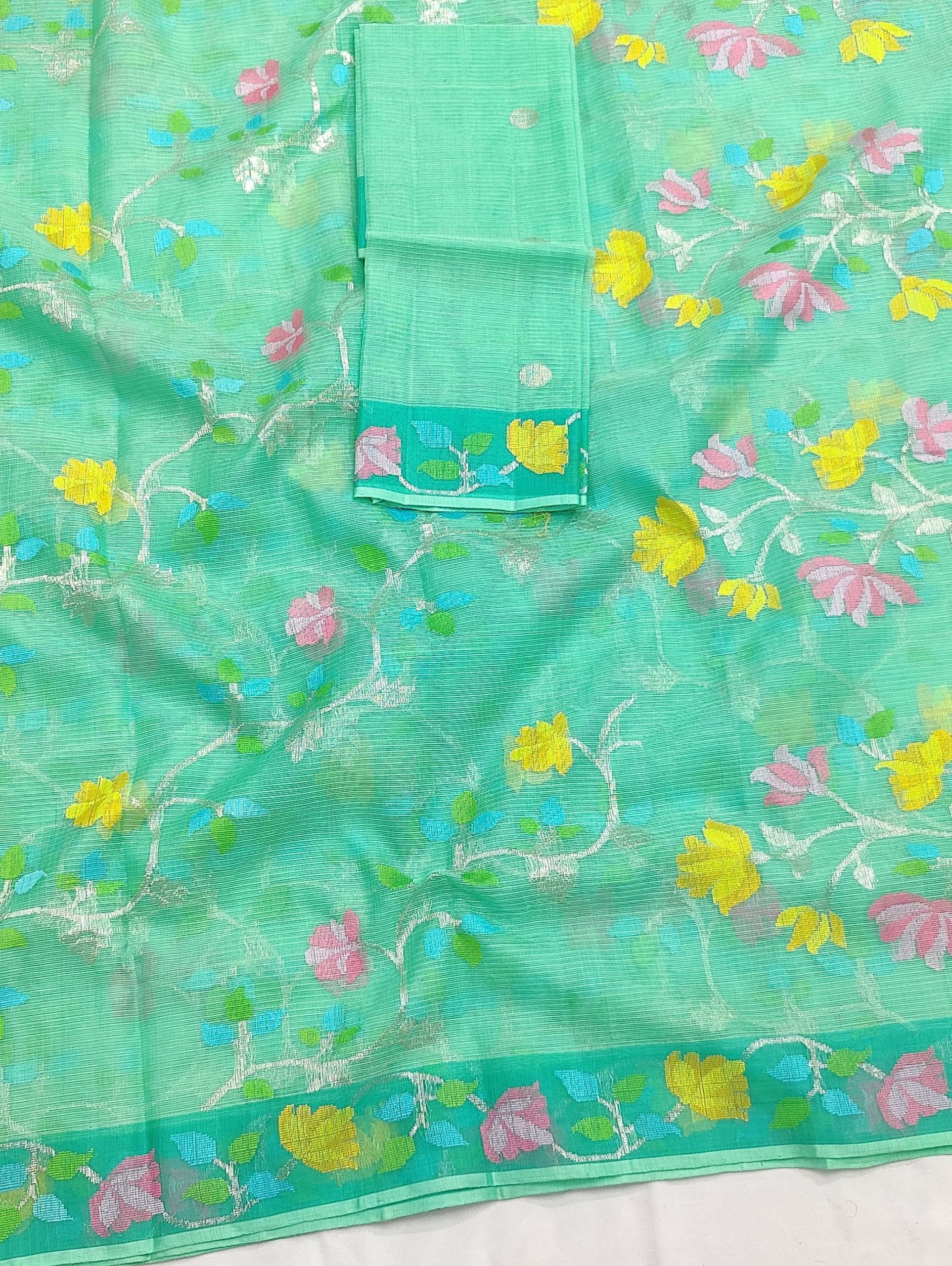 PURE ALL OVER JAAL ZARIKOTA HANDLOOM SAREE WITH BLOUSE_J641 - Image 2