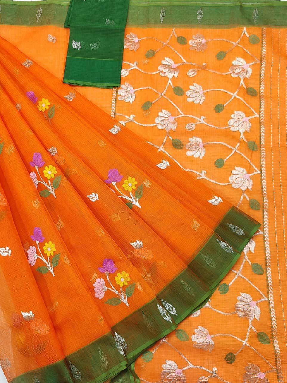 PURE ZARIKOTA HANDLOOM BUTA SAREE WITH BLOUSE B2048