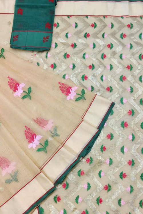 PURE ZARIKOTA HANDLOOM BUTA SAREE WITH BLOUSE B2053