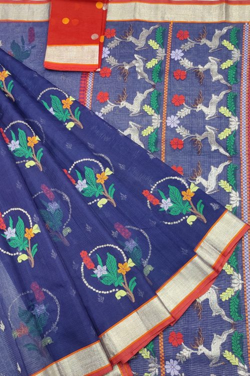 PURE ZARIKOTA HANDLOOM BUTA SAREE WITH BLOUSE B2057