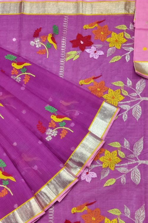 PURE ZARIKOTA HANDLOOM BUTA SAREE WITH BLOUSE B2056